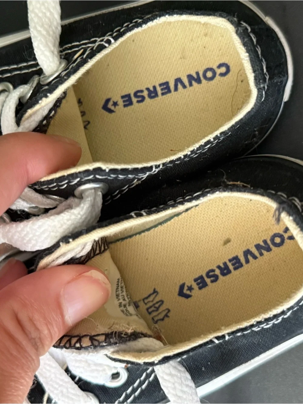 Converse Kids Black and White Low Top Sneakers